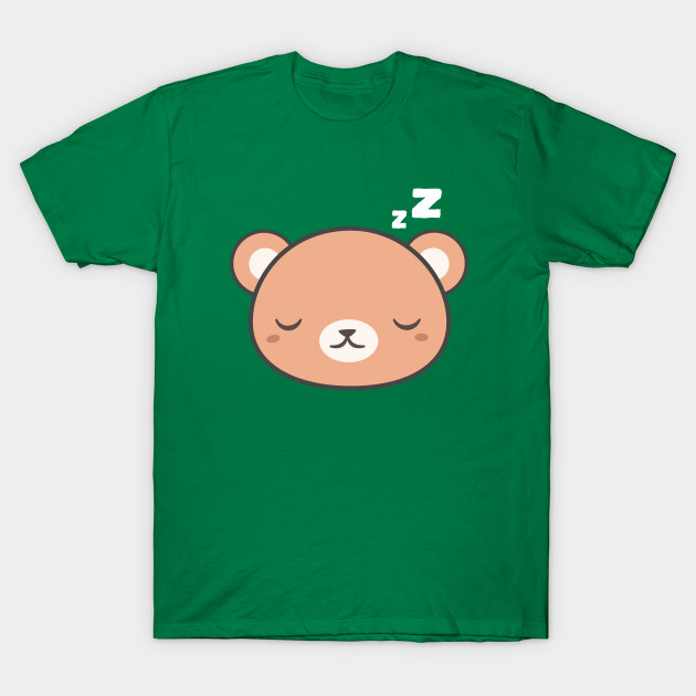 Sleepy Kawaii Cute Brown Bear